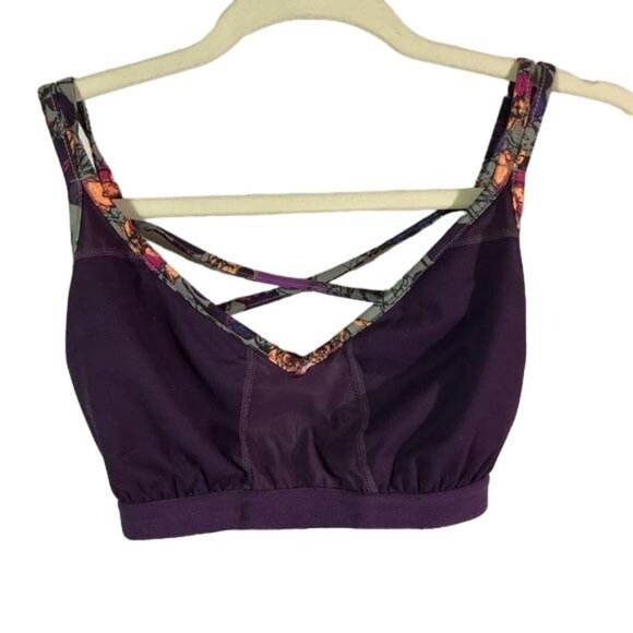 REI 2 floral active tank purple - Picture 4 of 7